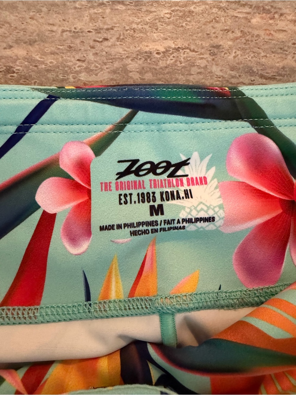 Zoot Aqua Tropical Floral Athletic Shorts - Picture 2 of 3